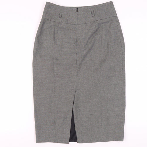 Wallis Women's Grey Pencil Skirt - Size 10, Business