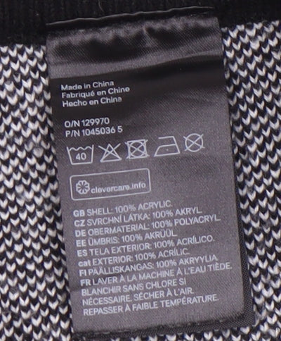 H&M Women's Black & White Floral Mini Skirt, XS