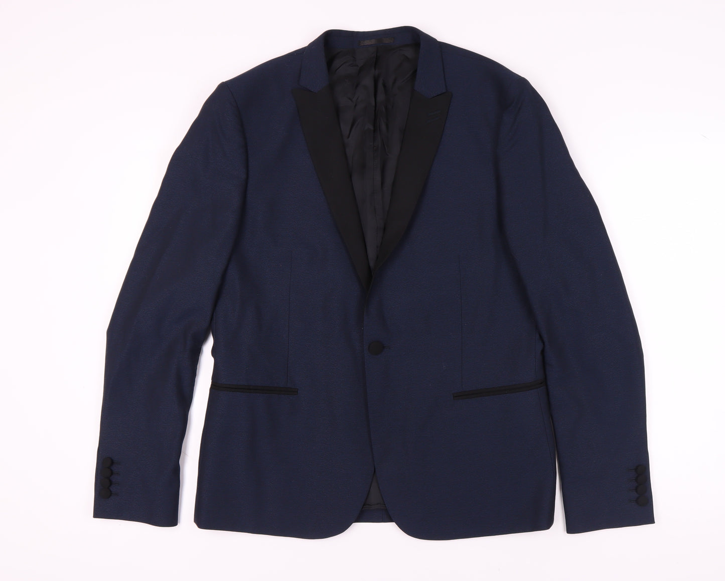 The Kooples Men's Blue Slim Fit Blazer Jacket UK 40R