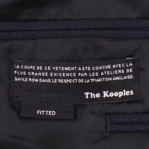 The Kooples Men's Blue Slim Fit Blazer Jacket UK 40R