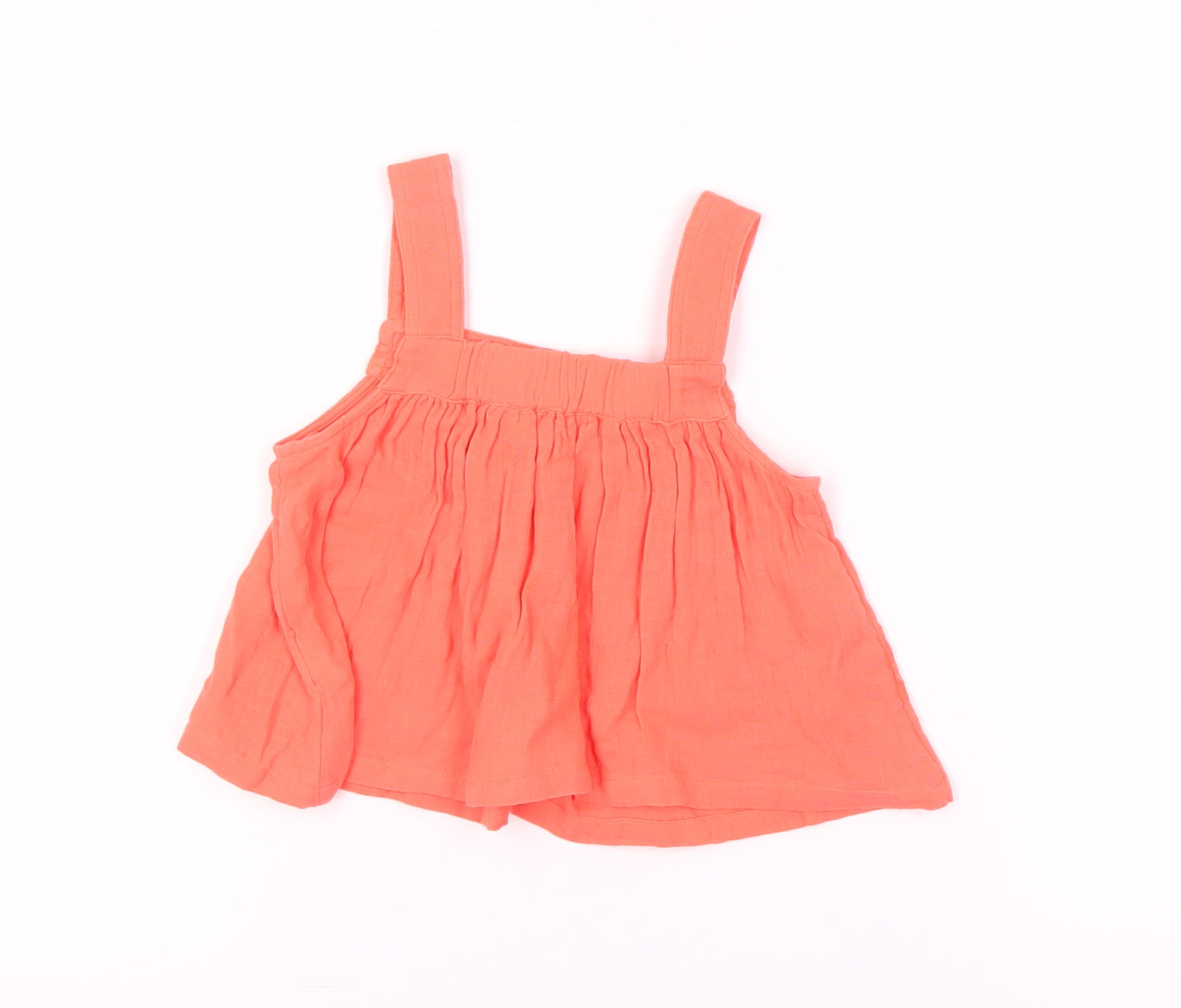 Marks and Spencer Orange Sleeveless Blouse for Girls 7-8 Years