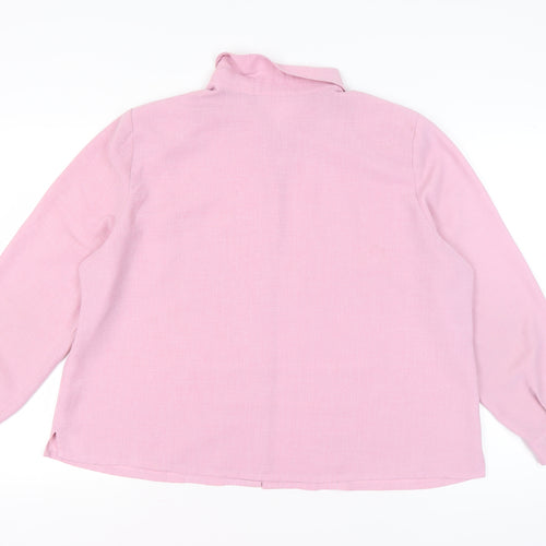 Eastex Women's Pink Button-Up Blouse, Size 22, Collared