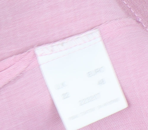 Eastex Women's Pink Button-Up Blouse, Size 22, Collared