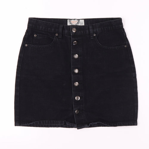 Beechwood Women's Black Denim Mini Skirt Size 10