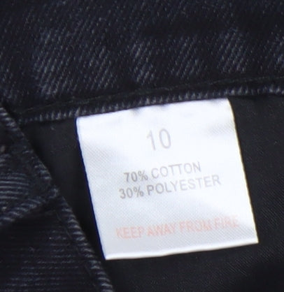 Beechwood Women's Black Denim Mini Skirt Size 10