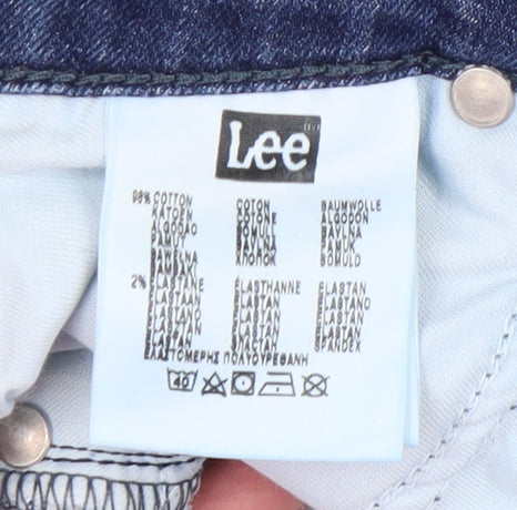 Lee Women's Blue Marion Straight Jeans Size 10 Regular Fit