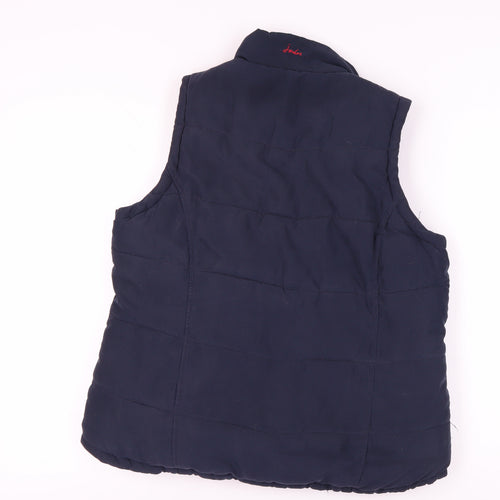 Joules Women's Blue Quilted Waistcoat Size 14