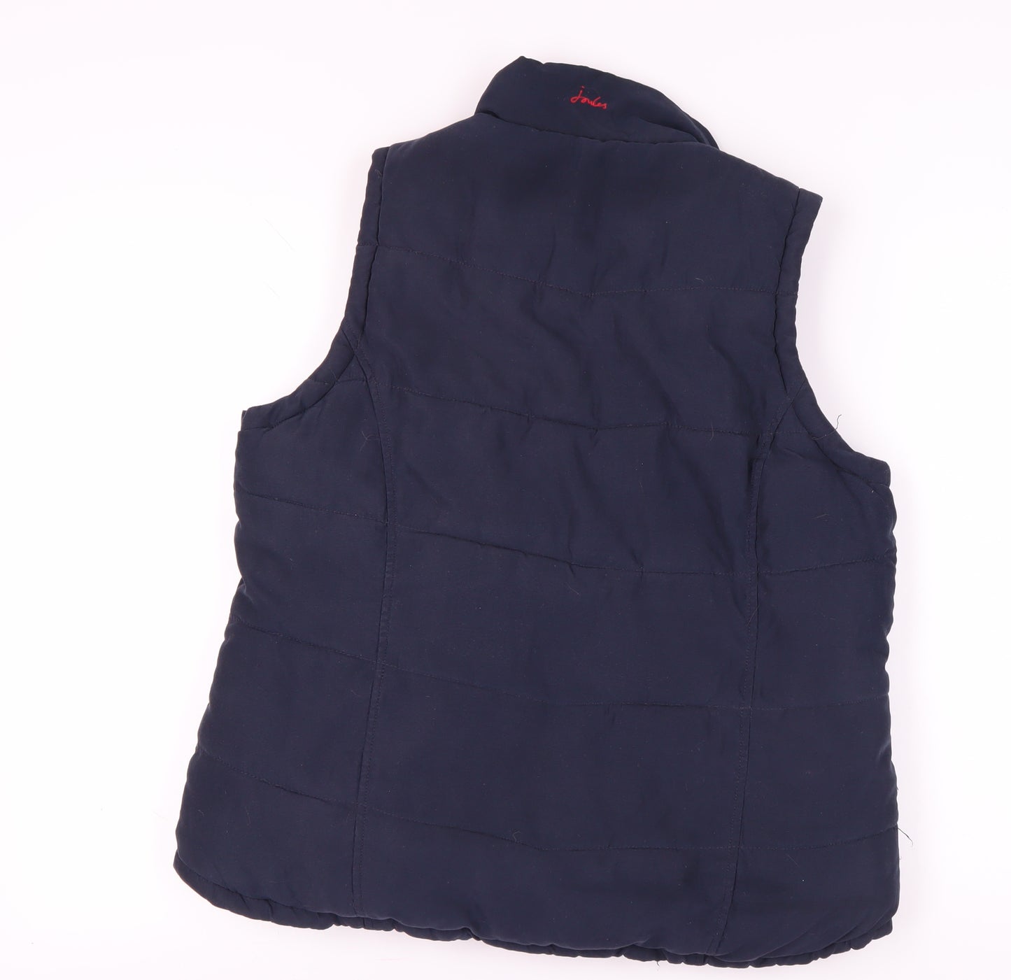 Joules Women's Blue Quilted Waistcoat Size 14