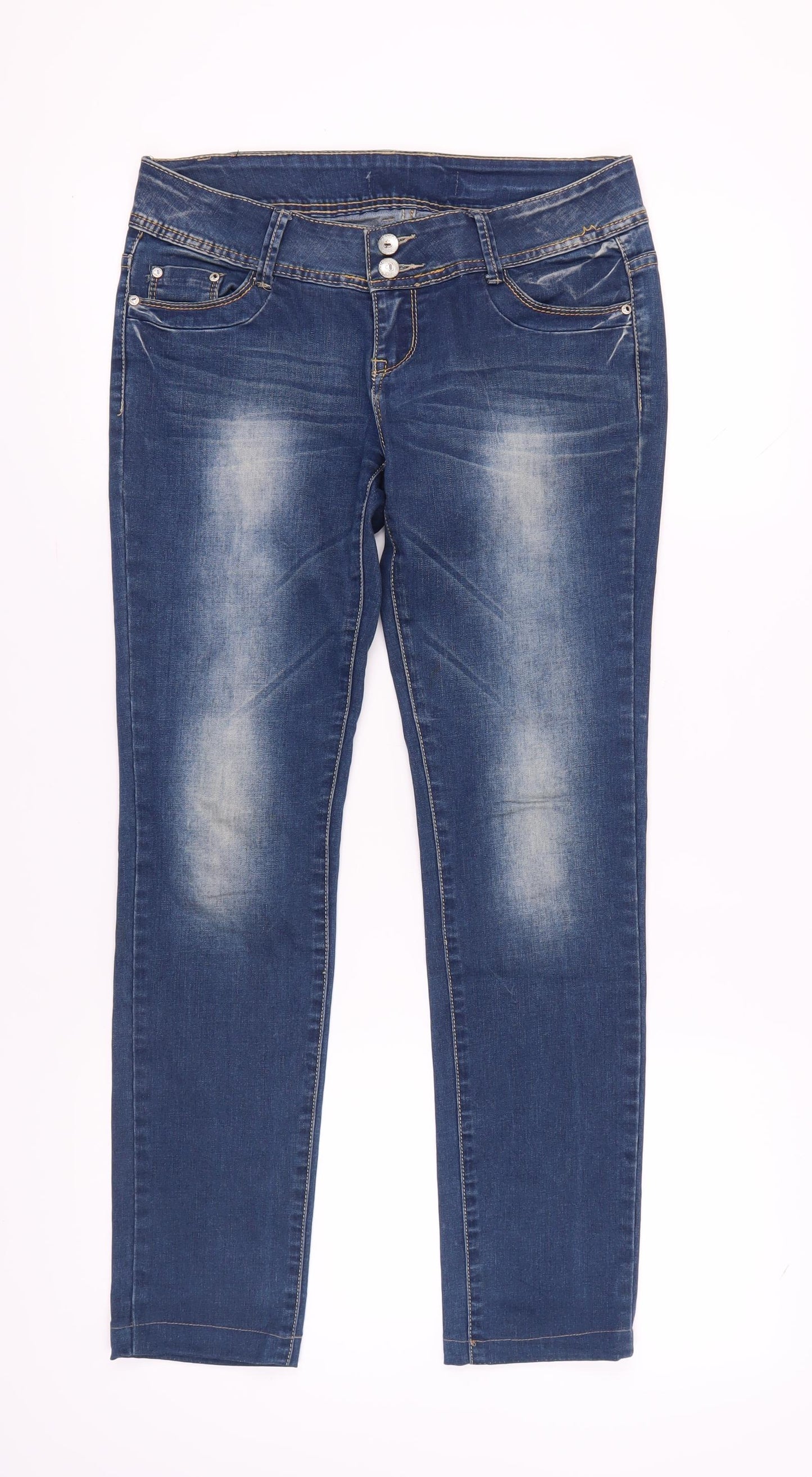 Wave Women's Blue Straight Jeans Size 30