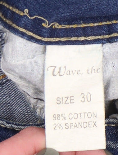 Wave Women's Blue Straight Jeans Size 30