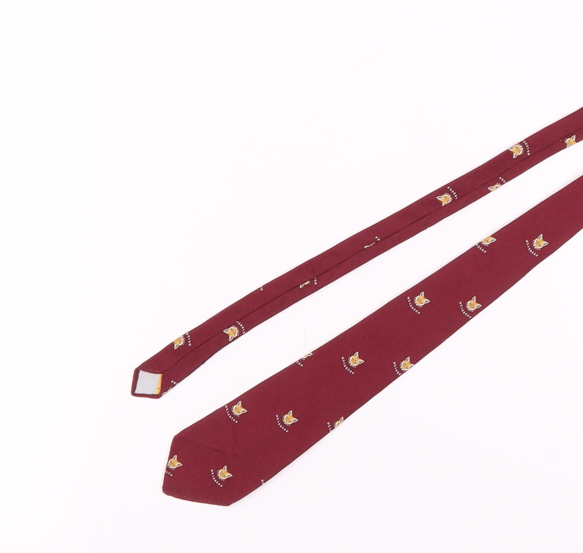 Novel-Ties Co. Red Animal Print Embroidered Tie Men