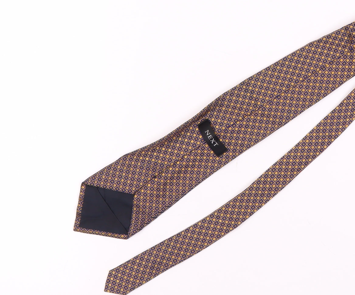 NEXT Men's Blue Geometric Silk Tie