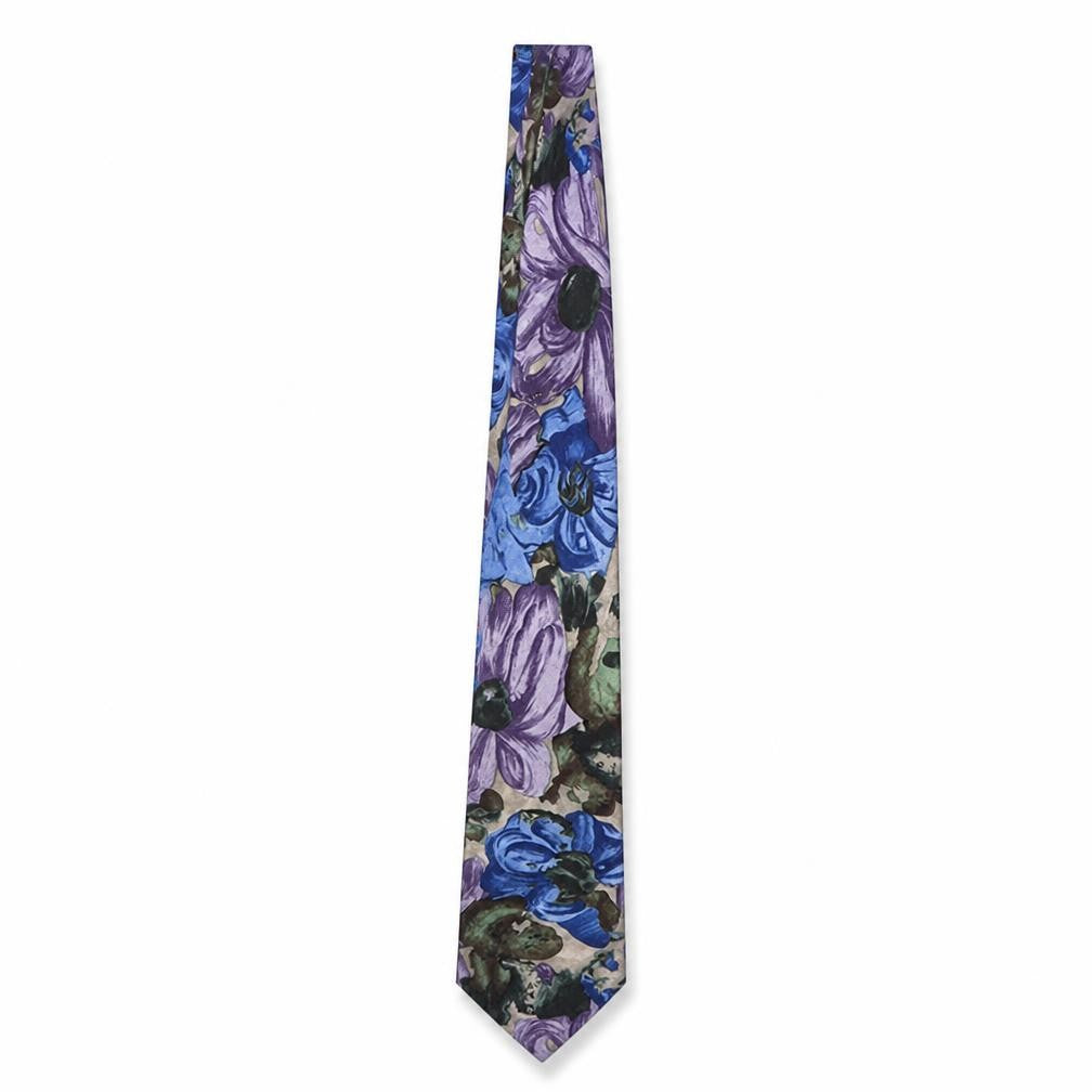 Front view of New World Men's Multicoloured Floral Tie