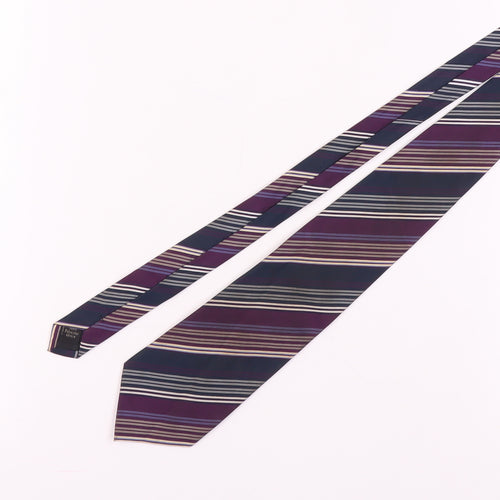 Classics by Greenwoods Men's Purple Striped Tie Polyester