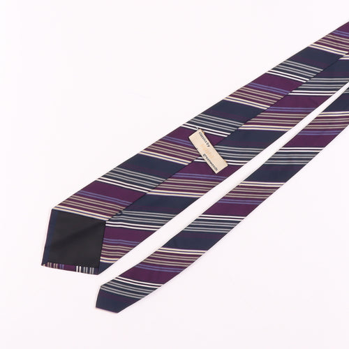 Classics by Greenwoods Men's Purple Striped Tie Polyester