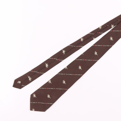 Lochcarron of Scotland Men's Brown Silk Animal Tie