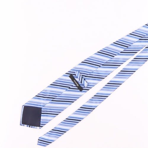 George Men's Blue Striped Tie Polyester
