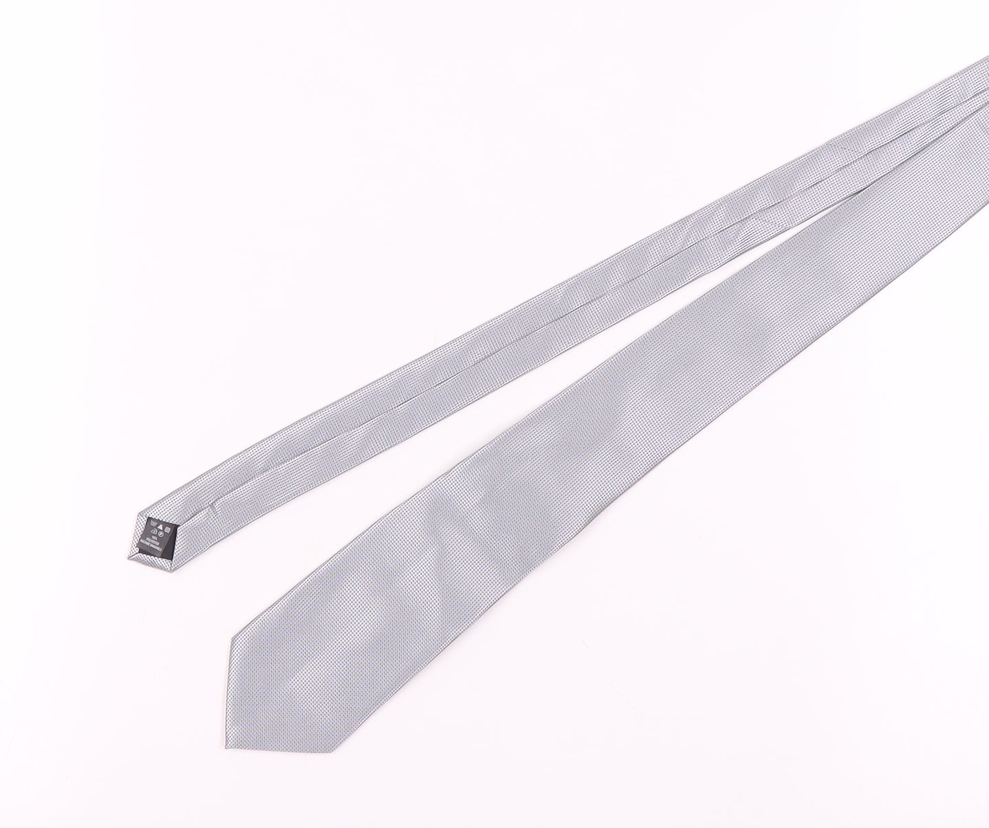 George Men's Grey Geometric Tie