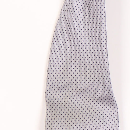 Frangi Men's Grey Silk Polka Dot Tie, New