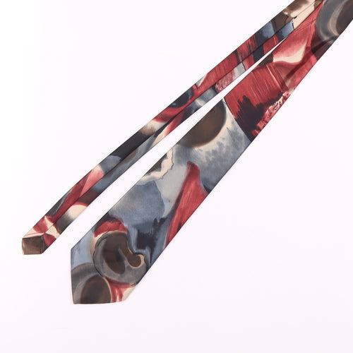Ambiance Men's Multicoloured Abstract Silk Tie