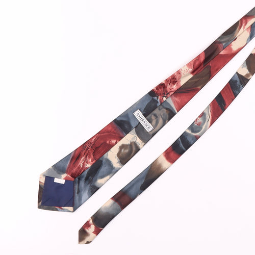 Ambiance Men's Multicoloured Abstract Silk Tie