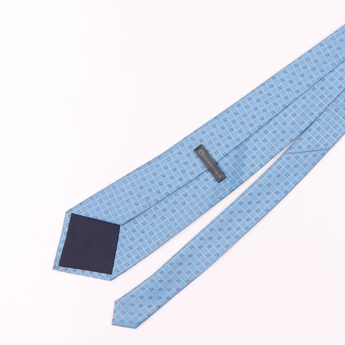Essentials Men's Blue Geometric Tie in Excellent Condition
