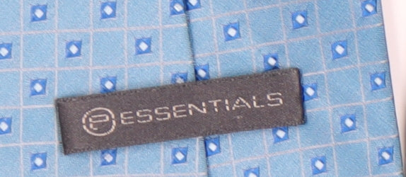 Essentials Men's Blue Geometric Tie in Excellent Condition