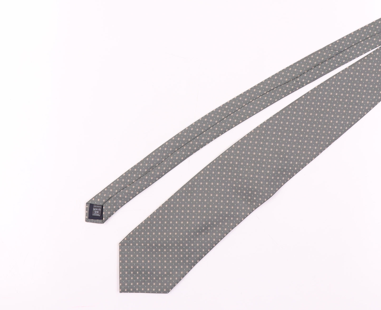 BHS Grey Polka Dot Men's Tie - One Size Polyester