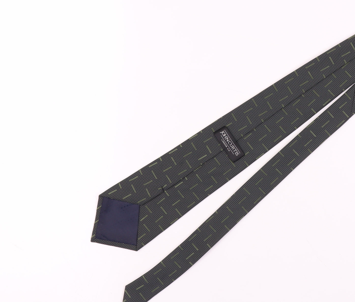 John Curtis Men's Green Geometric Tie One Size