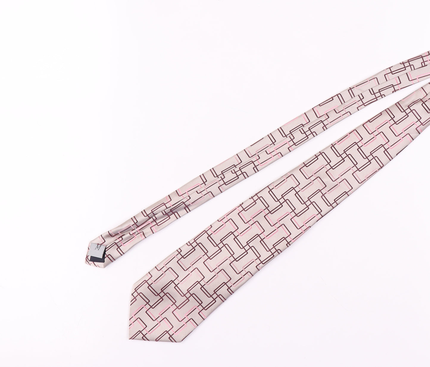 Michelsons Men's Multicoloured Geometric Silk Tie