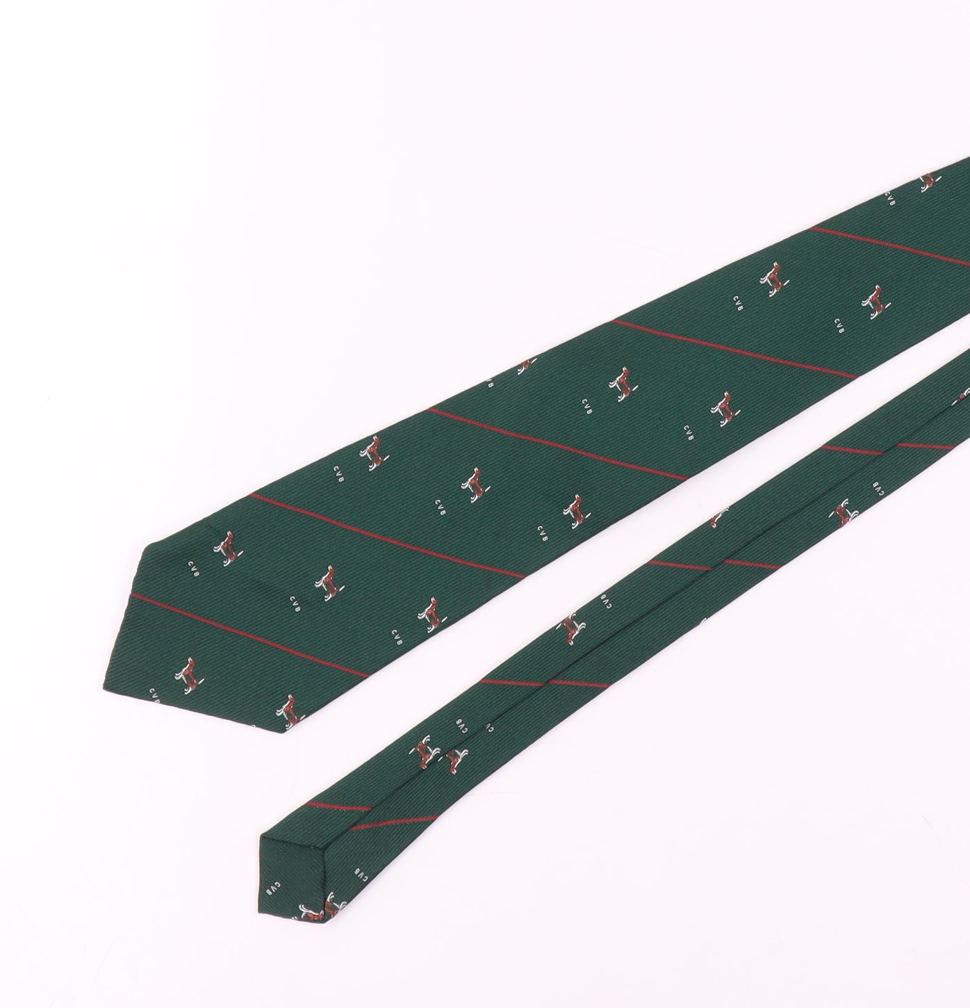 Macaseta Men's Green Patterned Polyester Tie