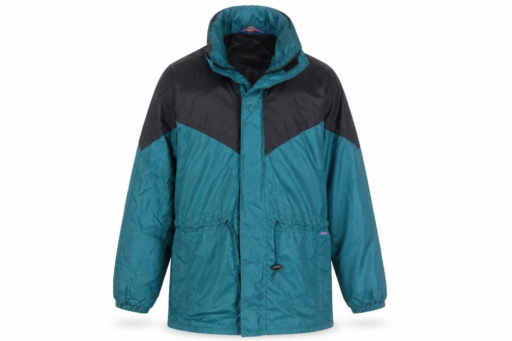 Front view of Bryntech Men's Green Mid-Length Hooded Jacket M