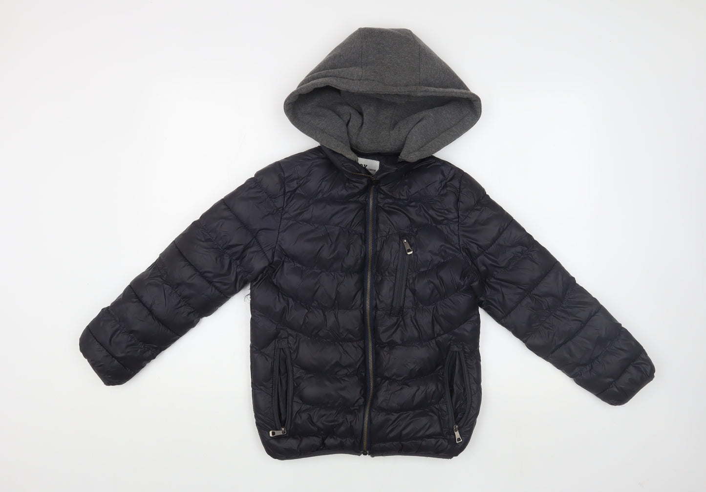 Z&Y Fashion Boys Black Puffer Jacket with Hood 12 Years