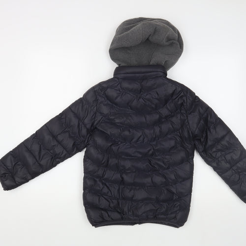 Z&Y Fashion Boys Black Puffer Jacket with Hood 12 Years