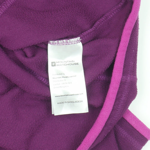 Mountain Warehouse Women's Purple Fleece Jacket Size 18