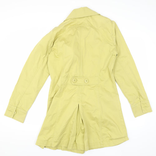 Next Girls Green Trench Coat 16 Years Double-Breasted