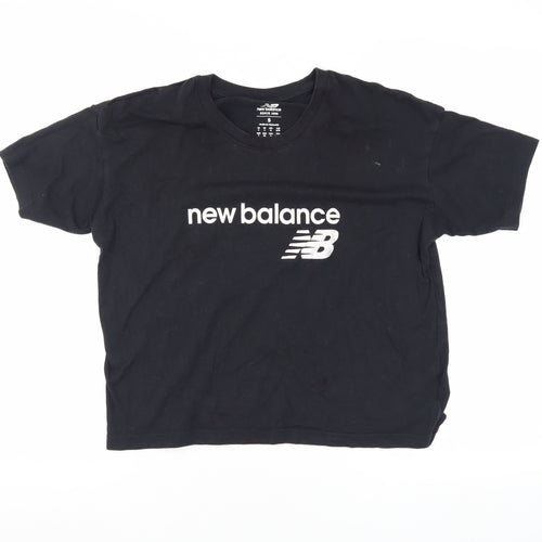 New Balance Unisex Black T-Shirt Small Regular Fit