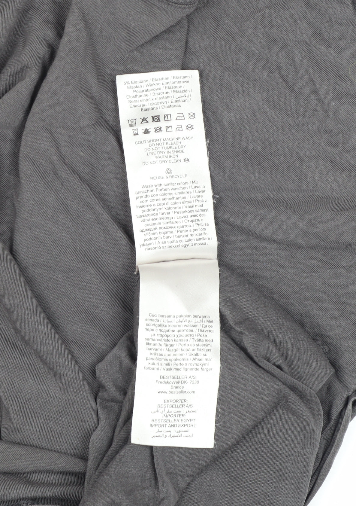 Vero Moda Women's Grey T-Shirt, Size 18, Casual Wear