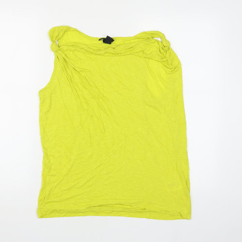 H&M Women's Green Sleeveless Tank Top M