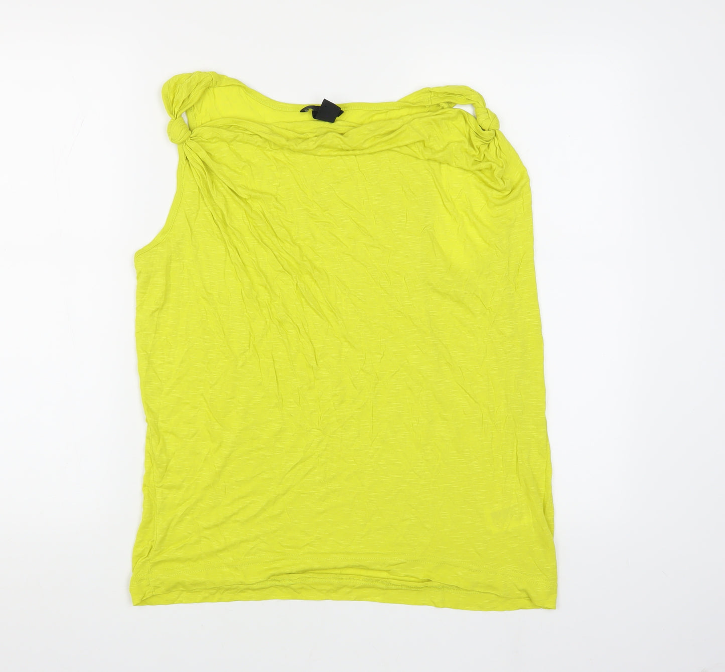 H&M Women's Green Sleeveless Tank Top M