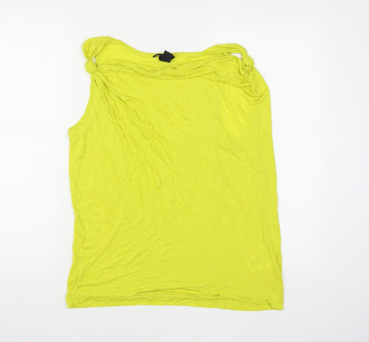 H&M Women's Green Sleeveless Tank Top M