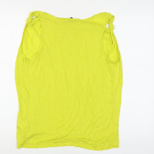 H&M Women's Green Sleeveless Tank Top M