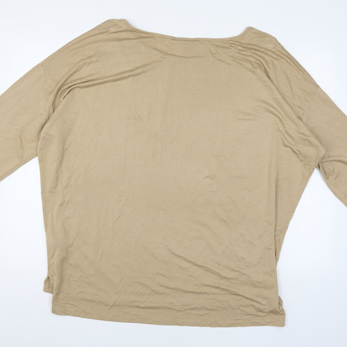 Friends Like These Beige Women's 3/4 Sleeve T-Shirt, Size 16