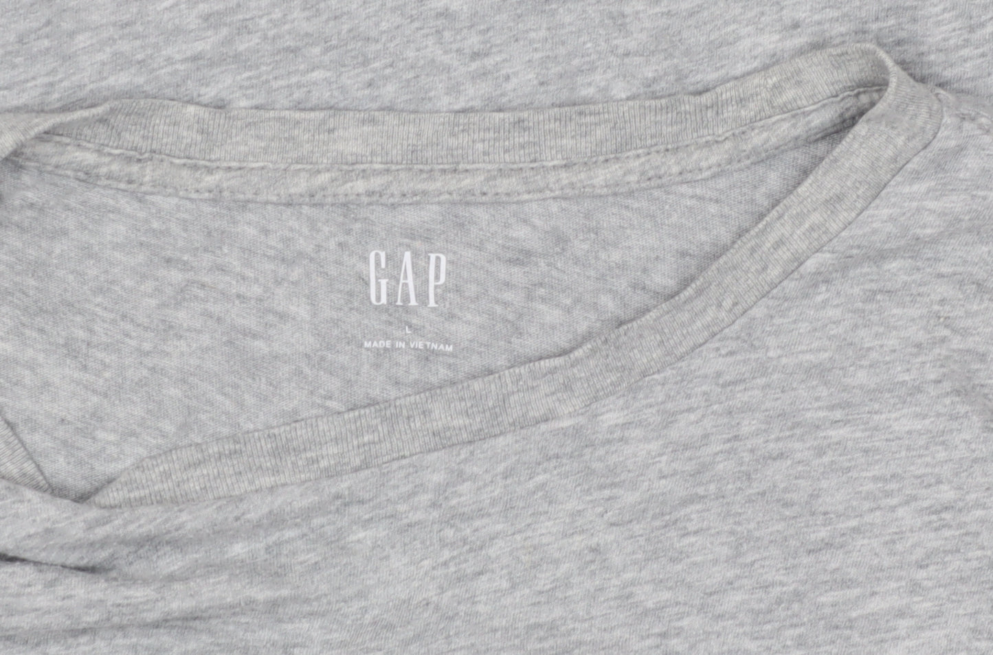 GAP Men's Grey Graphic Beach T-Shirt, Size L, Comfortable Fit