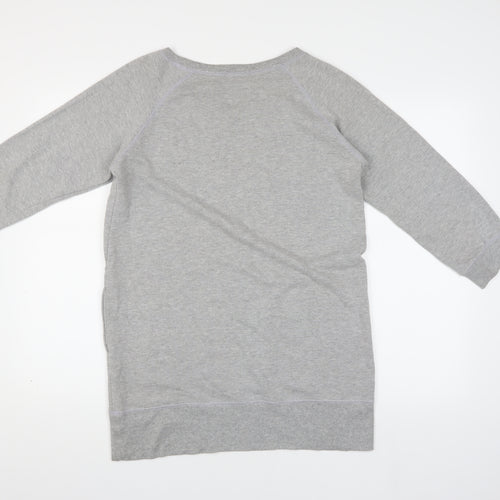 Hush Women's Grey Pullover Jumper, Size S, Relaxed Knit