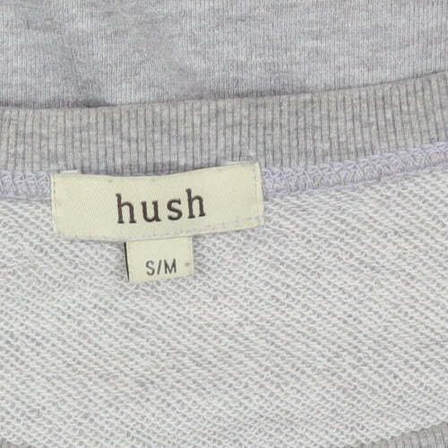 Hush Women's Grey Pullover Jumper, Size S, Relaxed Knit