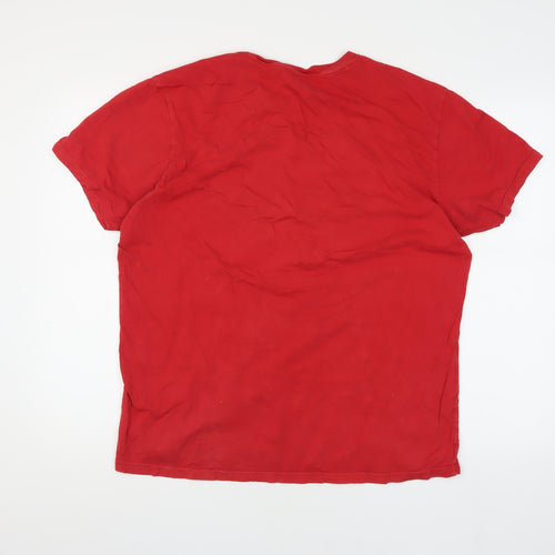GAP Men's Red Graphic Print XLT T-Shirt