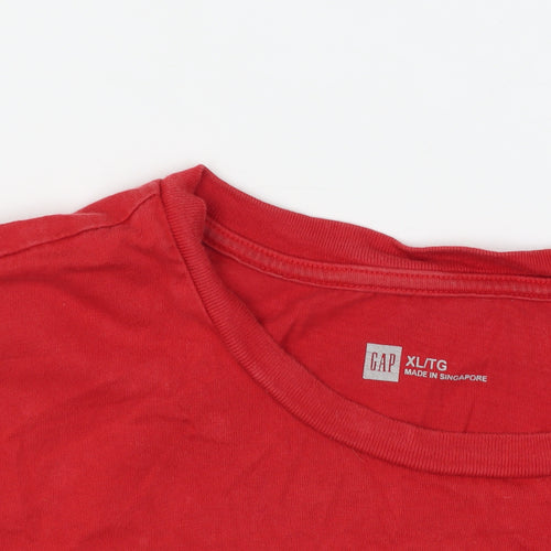 GAP Men's Red Graphic Print XLT T-Shirt