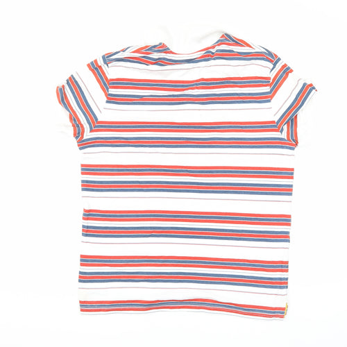 NKD Men's Multicoloured Striped Polo Shirt M
