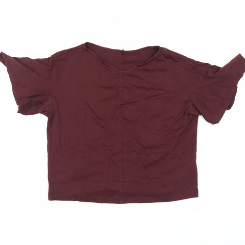 Uniqlo Women's Red XS Cotton T-Shirt